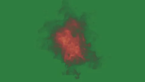 Fire Motion With Burns - Chroma Key Green Screen Footage Vidéo 338015670