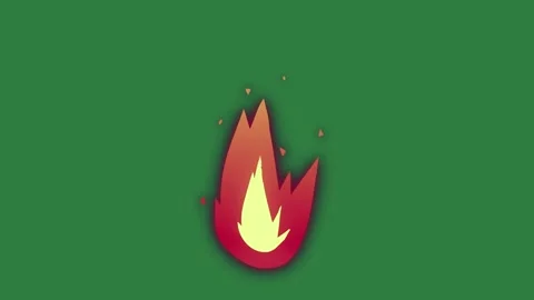 Fire Motion Motion Graphic Overlay Stock Footage 338015820