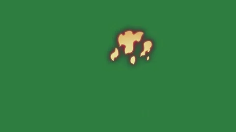 Fire Moving With Dog - Chroma Key Green Screen Footage Stock Footage 338011857