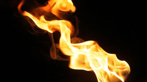 Fire in the night Video stock 23015052