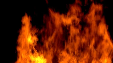 Fire at night Stock Footage 125466864