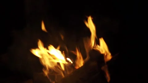 Fire At Night Video stock 156811717