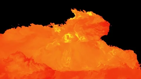 Fire in the Night Stock Footage 272296842