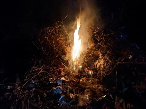 Fire, night Stock Photos