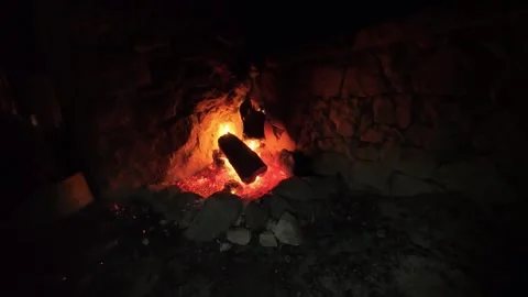 Fire in the night slow motion 스톡 동영상 297219263