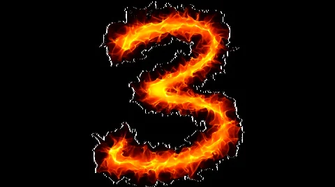 Fire number 3 graffiti Video stock 959247