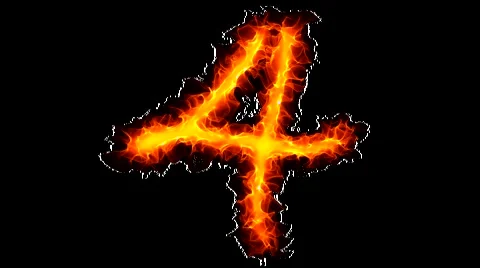 Fire number 4 graffiti Video stock 959280