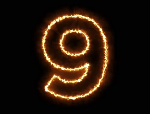 Fire Number 9 Video stock 134065163