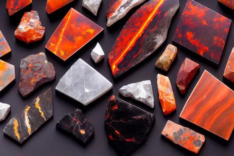 Fire opal marble abstract background Stock Illustration