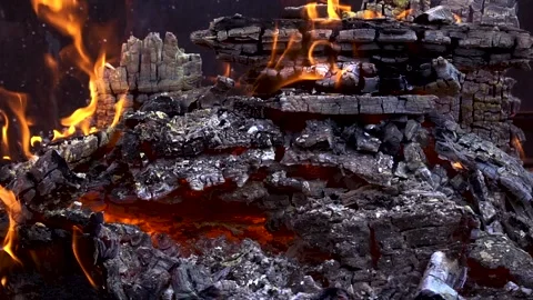 Fire in the open air Vídeo Stock 292765757