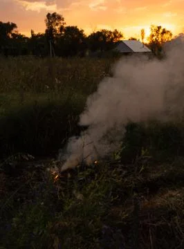 Fire in the open air Stock Photos