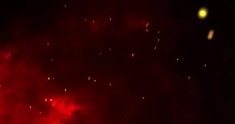 Fire or Dust on Black background. Sparks on black background Видео 255118674