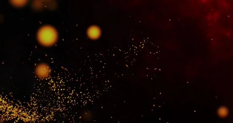 Fire or Dust on Black background. 動画素材 255118690