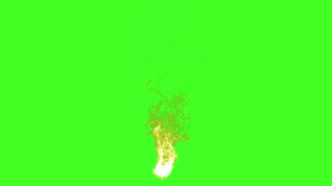 Fire or Flame green screen vfx burning animation in 4k. Stock Footage 144179459