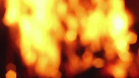 Fire out of focusing Stock Footage 72921352