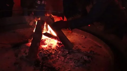 Fire outdoors Stock-Footage 258675292