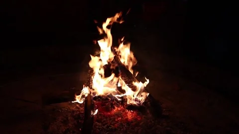Fire outdoors Stock-Footage 258675612