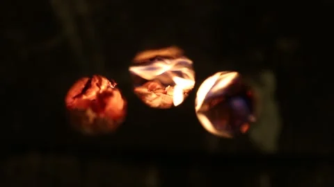 Fire in the oven 4 Video stock 321660221