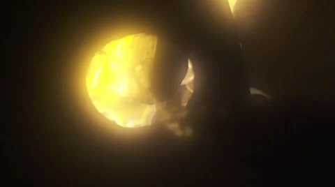 Fire Oven Slomo Flames Closeup in Cam Stock Footage 53100844