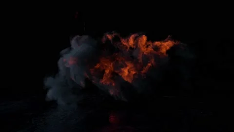 Fire Packshot Stock-Footage 162851145