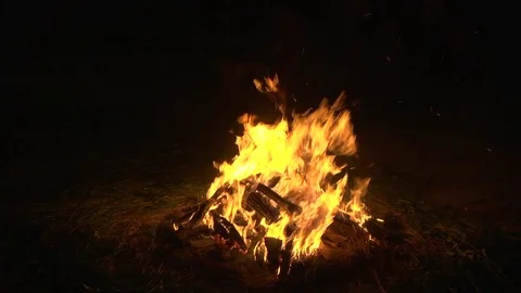 Fire. Pagan traditions. Rites. Stock Footage 77946422