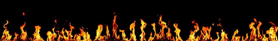 Fire panorama Stock Photos