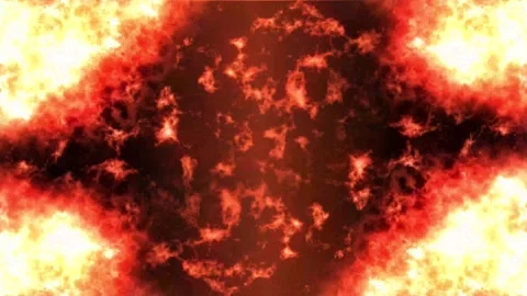 Fire Particle Explosion Animation | Realistic Flame and Ember Motion Stock Footage 340223944