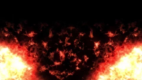 Fire Particle Explosion Animation | Realistic Flame and Ember Motion Stock Footage 340223956