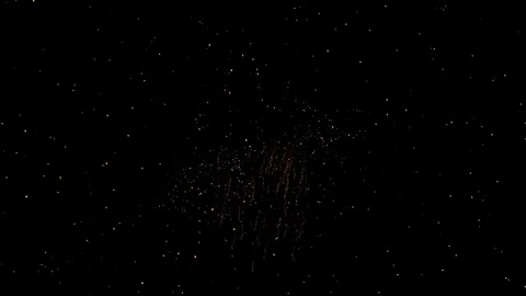 Fire particle explosion ,use for background or intro, Black isolate. Stock Footage 81910431