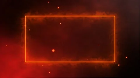 Fire particle with frame green screen background Stock Footage 254261676