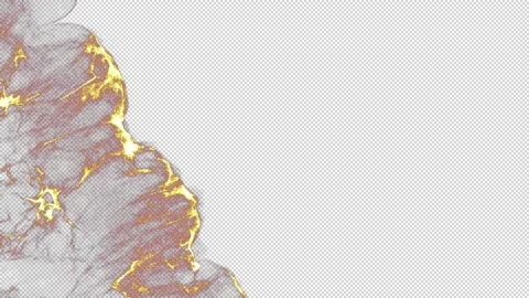 Fire particle shockwave blowing transition reveal isolated on alpha background Stock Footage 237676402