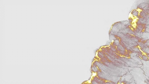 Fire particle shockwave blowing transition reveal isolated on alpha background Stock Footage 237676425