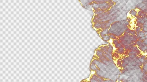 Fire particle shockwave blowing transition reveal isolated on alpha background Stock Footage 237676474