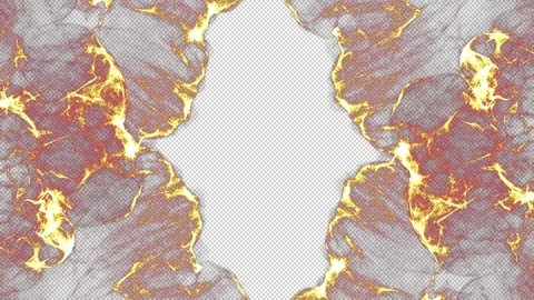 Fire particle shockwave blowing transition reveal isolated on alpha background Stock Footage 237676536