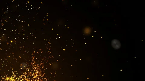 Fire Particles and Sparks Stock Footage 61283158