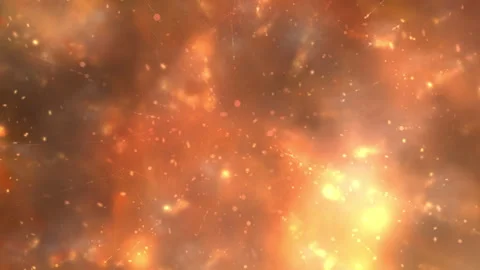 Fire Particles Background Sparkling Bokeh Lights and Glowing Dust Stock Footage 331316690