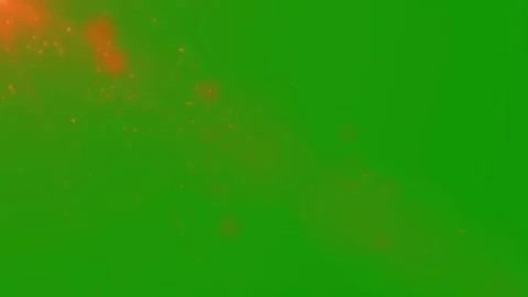 Fire Particles Green Screen VFX Overlay Realistic Flame Effects Video Stock Footage 322161426