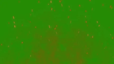 Fire Particles Green Screen VFX Overlay Realistic Flame Effects Video Stock Footage 322161428