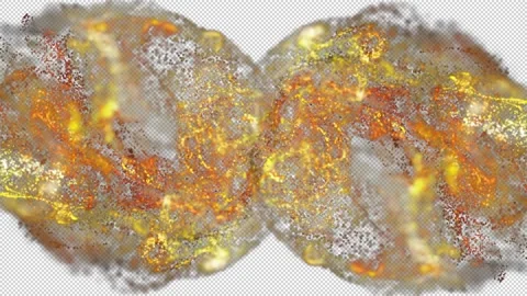 Fire Particles Reveal Stock Footage 204142317