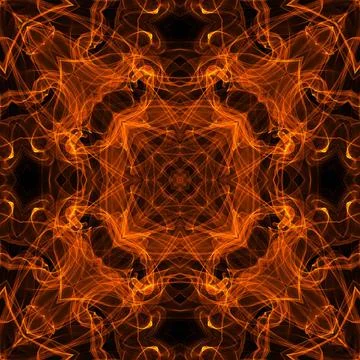 Fire pattern Black background with bright abstract fire pattern Copyright:... Stock Photos