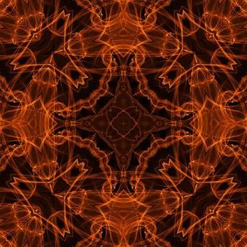 Fire pattern Black background with bright abstract fire pattern Copyright:... Stock Photos