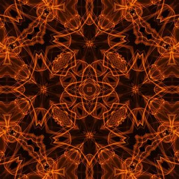 Fire pattern Black background with bright abstract fire pattern Copyright:... Stock Photos