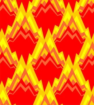 Fire pattern seamless. Flame background ornament vector Stock Illustration