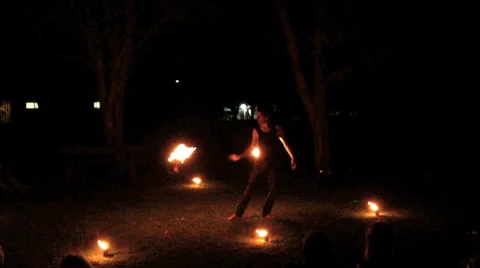 Fire Performance 1 Stock Footage 33861385