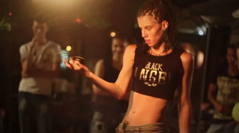 Fire performance (2/2) Stock Footage 48381638