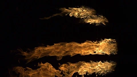 Fire performer, Slow Motion Video stock 85654783
