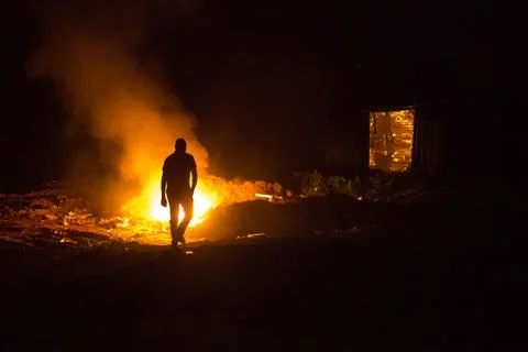 In to fire Stock Photos