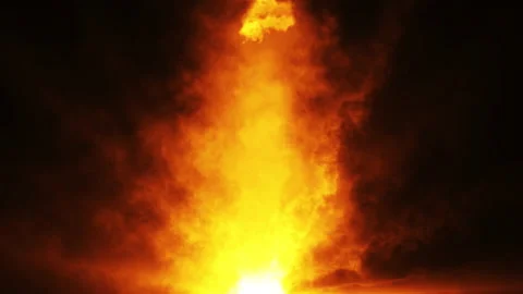Fire Pillar VJ Loop Stock Footage 139243841