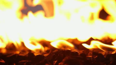 Fire Pit Close Up Video stock 22094353