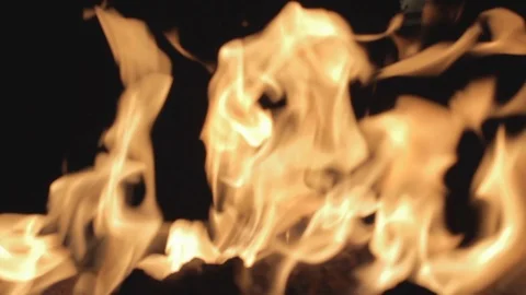Fire Pit ECU Stock Footage 115469566